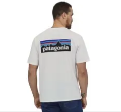 パタゴニア　Tシャツ　ホワイト　ロゴ