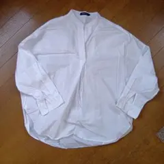 AMERICAN HOLIC ホワイト バンドカラーシャツ Lサイズ