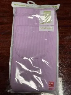 新品未使用⭐︎ UNIQLO リブレギンス 90cm パープルのサムネイル