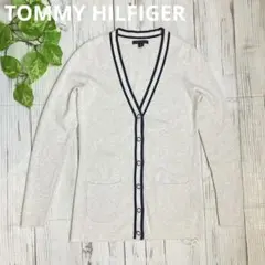 TOMMY HILFIGER＊ ネイビーライン プレッピースタイル カーディガン