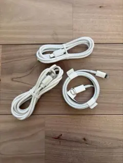 ホワイト Lightningケーブル 3本セット