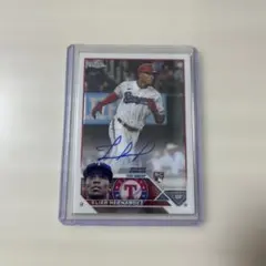 Elier Hernandez 直筆サインカード Topps Chrome