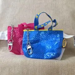 IKEA　ミニショッピングバッグ　２個セット