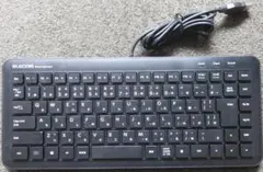 【美品】エレコム ミニ有線キーボード【 TK-FCM077PBK】