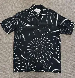 Aloha Blossom HANABI アロハシャツ ブラック 42のサムネイル