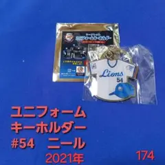 【即購入可】174.埼玉西武ライオンズ　ニール　ユニフォームキーホルダー
