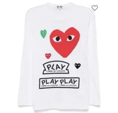 PLAY Comme des Garçons 長袖Tシャツ Lコムデギャルソン