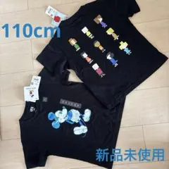 UNIQLO ミッキーマウス、スヌーピーTシャツ2枚セット