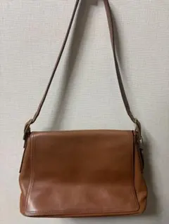 OLD Coach オールドコーチ　肩掛けバッグ ブラウンレザー アメカジ