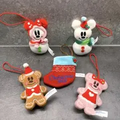 Disney ディズニー クリスマス オーナメント マスコット セット 2013