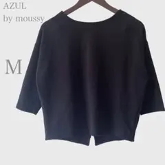 アズールバイマウジー　バックツイストトップス　ブラック　Ｍ　カジュアル