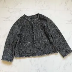 未使用品　ユニクロ　ツイードジャケット　Lサイズ