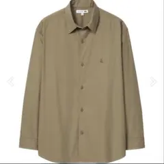 新品 ユニクロ JW ANDERSON オーバーサイズシャツ 長袖 カーキ M