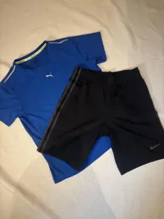 PUMAプーマTシャツ NIKEナイキ ショートパンツ 140cmスポーツセット