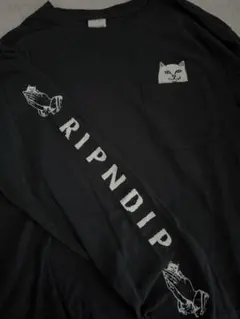 希少　ripndip リップンディップ　カットソー　ポケットTシャツ　長袖　M