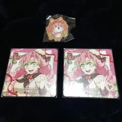 鬼滅の刃　バレンタイン　コースター　バッチ　蜜璃