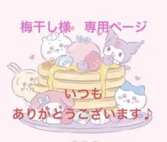 梅干し様　専用ページ