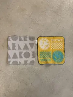 TINTIN SNOOPY コラボハンカチ LAKORE ハンカチ