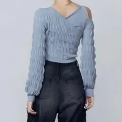 EMODA アシンメトリークロスニット