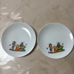 小さなバイキング ビッケ 陶器製 プレート 2枚セット