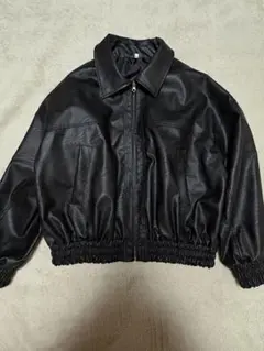 cocaフェイクレザージャケットブラック　M