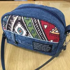 ネイティブ柄⭐︎デニムミニミニバッグ ポシェットにも♡