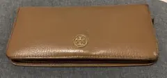 【値下げ】Tory Burch ブラウンレザー長財布