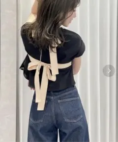 バックリボンフレンチTシャツ JILL by JILL STUARTのサムネイル