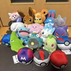 【新品】ポケモン　ぬいぐるみ　まとめ売り　18体