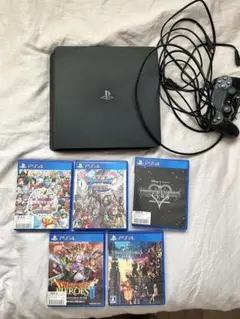 (動作確認済み)PlayStation 4 Slim 本体 + ゲーム5本セット