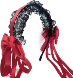 カチューシャ ロリータ リボン ヘッドドレス ゴスロリ