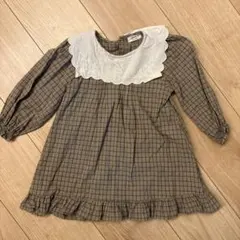 milk balm チェック柄 ワンピース 韓国子供服