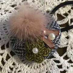 ☆ミンクファー ヘアゴム  ⑥