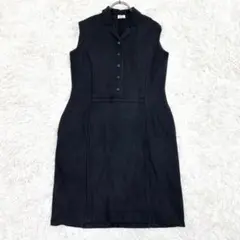 フォクシー ノースリーブ ニットワンピース 黒のサムネイル