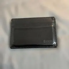 【美品】COACH コーチ カードケース ブラック レザー