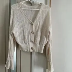 GRL アイボリー カーディガン