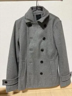 メンズ ピーコート グレー
