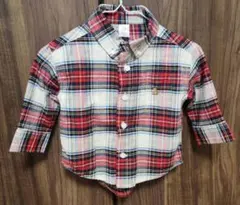 baby GAP チェック柄シャツ 6-12ヶ月