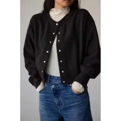 AZUL BY MOUSSY トップス　長袖　カーディガン　ブラック　Sのサムネイル