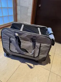 【美品】ペットキャリーバッグ グレー