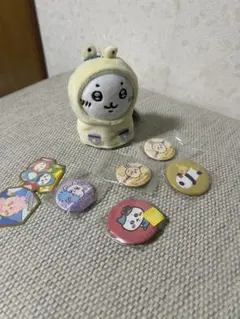 ちいかわミニマスコット　缶バッチ　シール