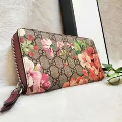 希少✨️グッチ 長財布 折り財布 GGスプリーム ブルームス 花 フラワー