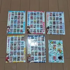 ワンピースジャンプコミックスフレークステッカーコレクションズ 6種6枚セット