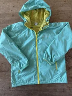 モンベル ライトシェルパーカー　150cm 付属ポーチ付