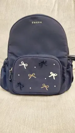 TOCCA キッズ リュック ネイビー リボン刺繍のサムネイル