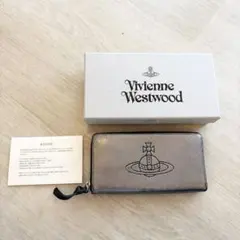 Vivienne Westwood ヴィヴィアンシルバー長ミニ財布サイドバック