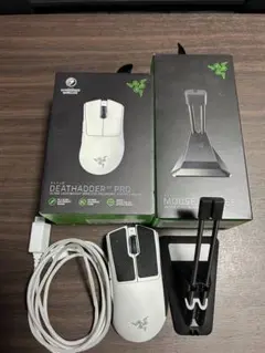 Razer DeathAdder V3 Pro ホワイト マウス本体のサムネイル
