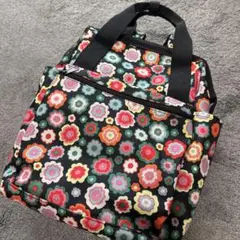 タイムセール☆LeSportsac 花柄リュック - メルカリ