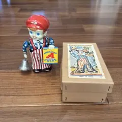ニュースボーイ 復刻版 ブリキのおもちゃ 昭和レトロ コレクション TOYS CLUB 明治オリジナル規格完全復刻版 ニュースボーイ 外箱