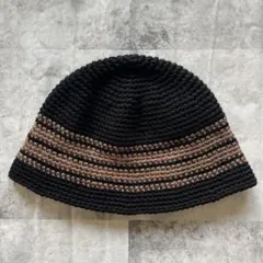 クラッシャーハット クロシェハット ニット帽 帽子 バケハ 小さめ